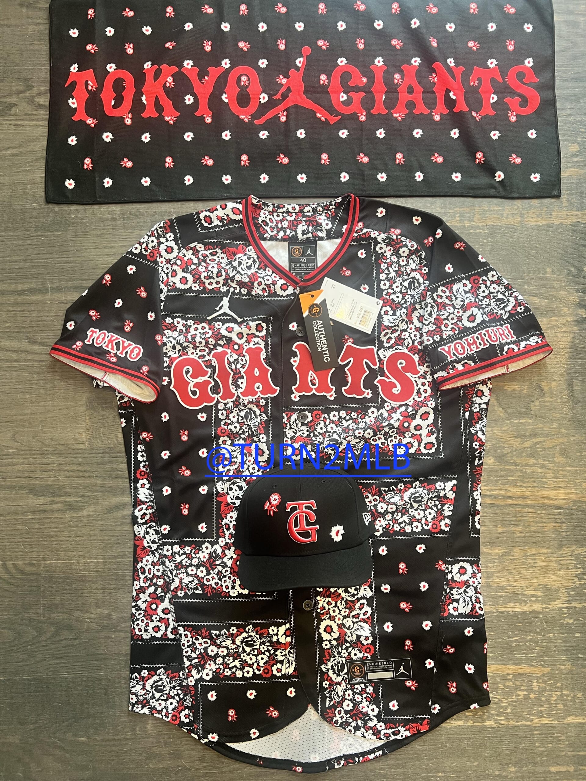 Brand Jordan X Tokyo Yomiuri Giants Masahiro Tanaka Jersey, tees & Hat