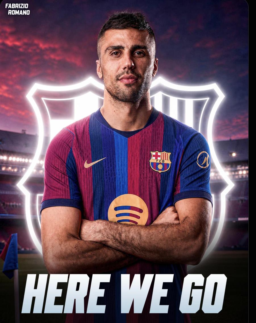 Rodri joins barcelona