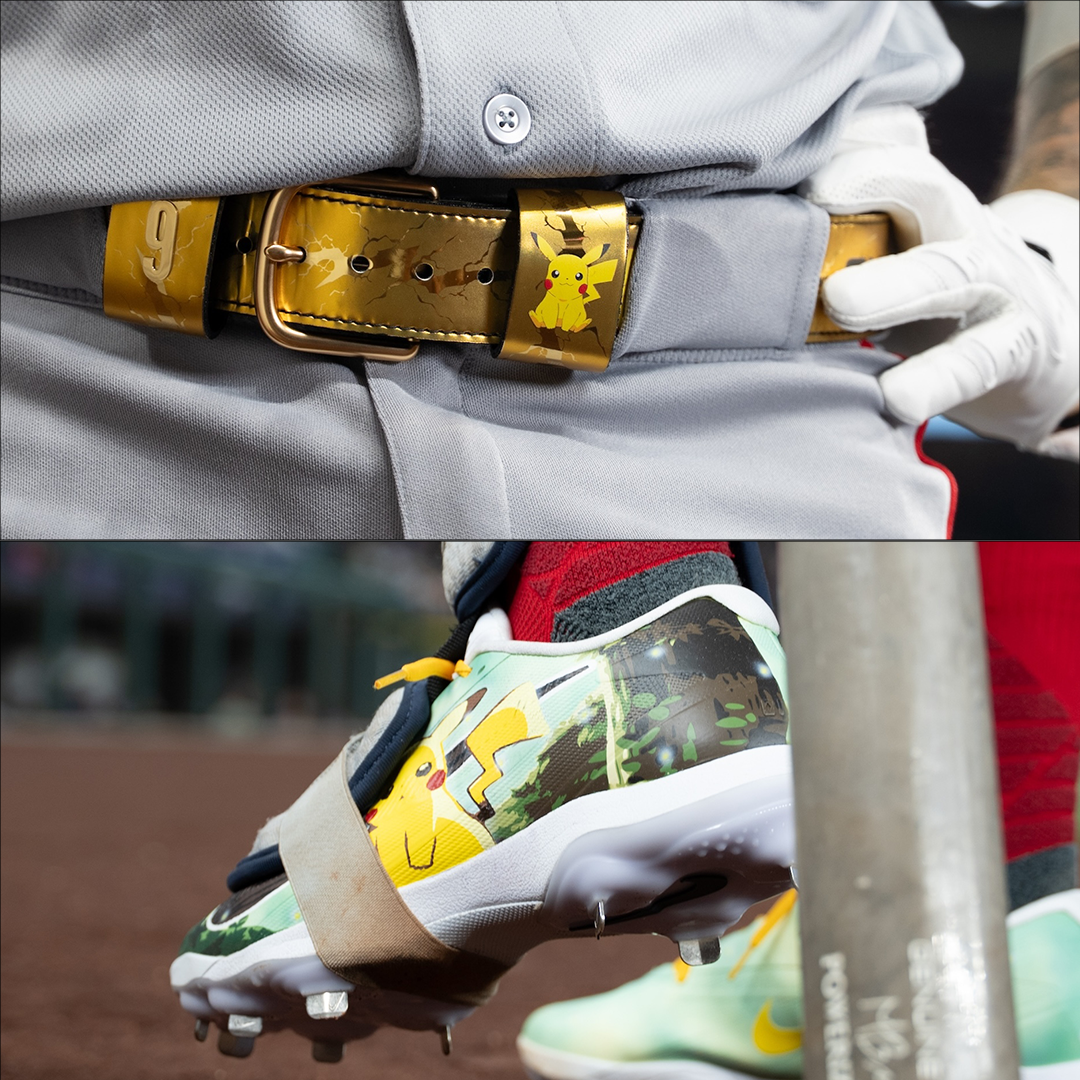 ️Zach Neto is repping Pikachu on his belt and on his cleats!