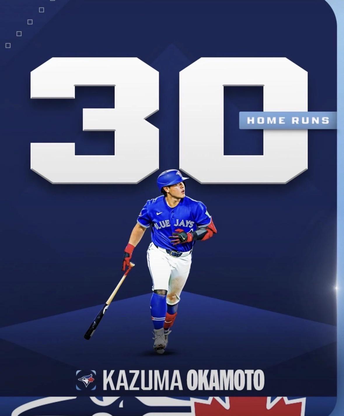 Kazuma Okamoto has now joined Shohei Ohtani, Seiya Suzuki, Hideki Matsui and Mun